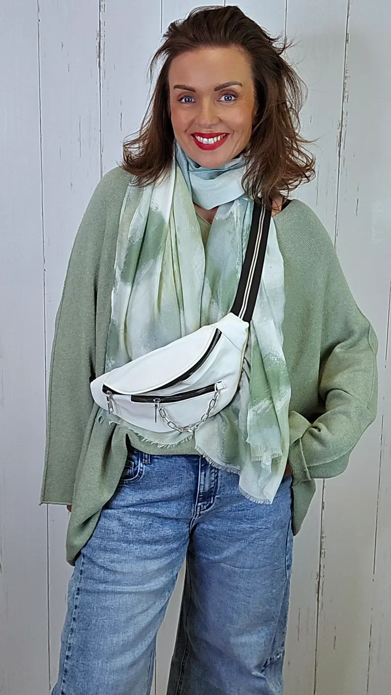 Julia belte veske hvit