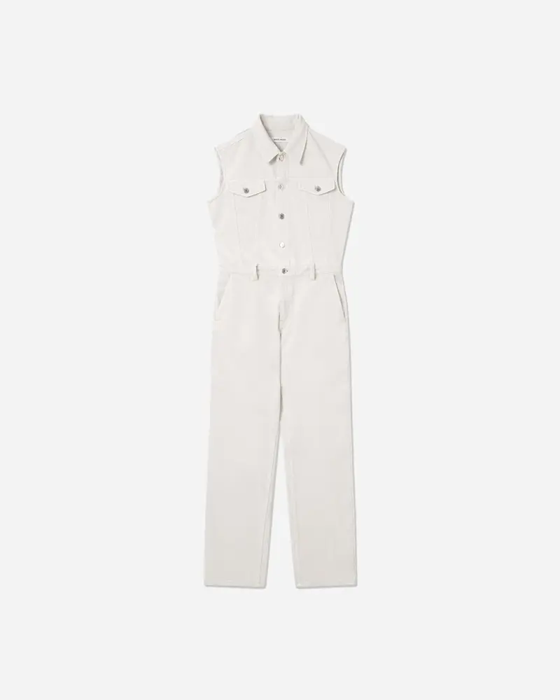 Julia Rigid Denim Jumpsuit - Off White