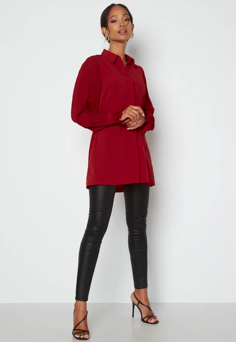 Juliana pleated sleeve tunic