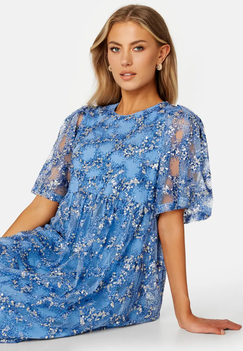 Justine 2/4 Midi Sequins Dress