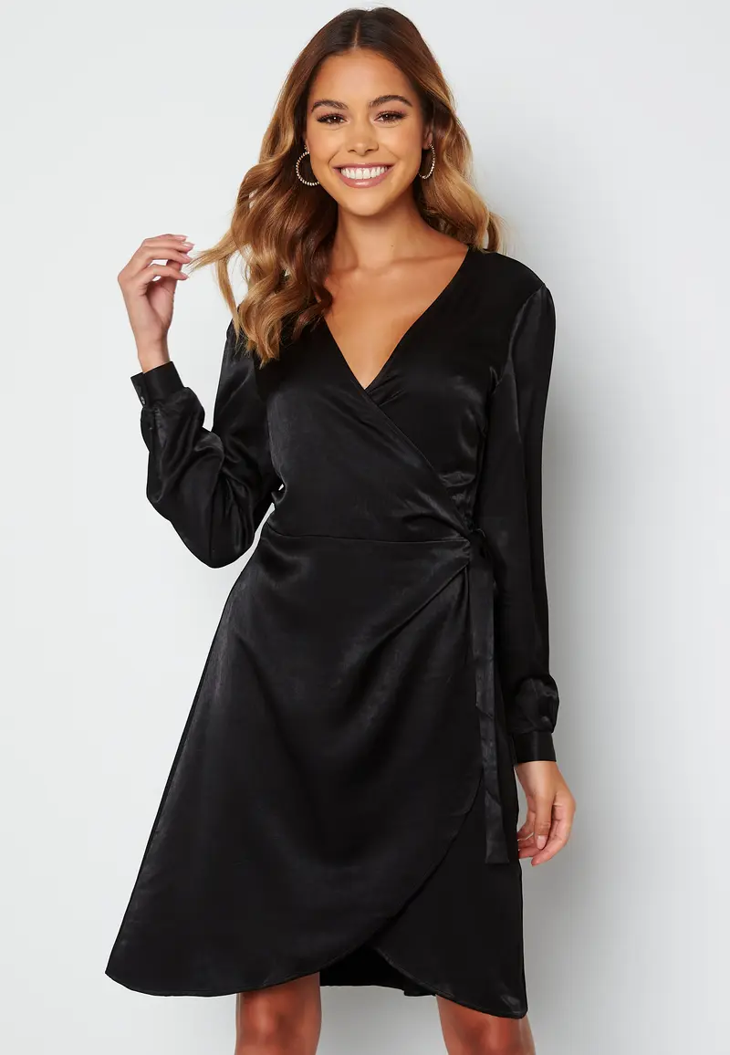 Kalli Satin L/S Dress