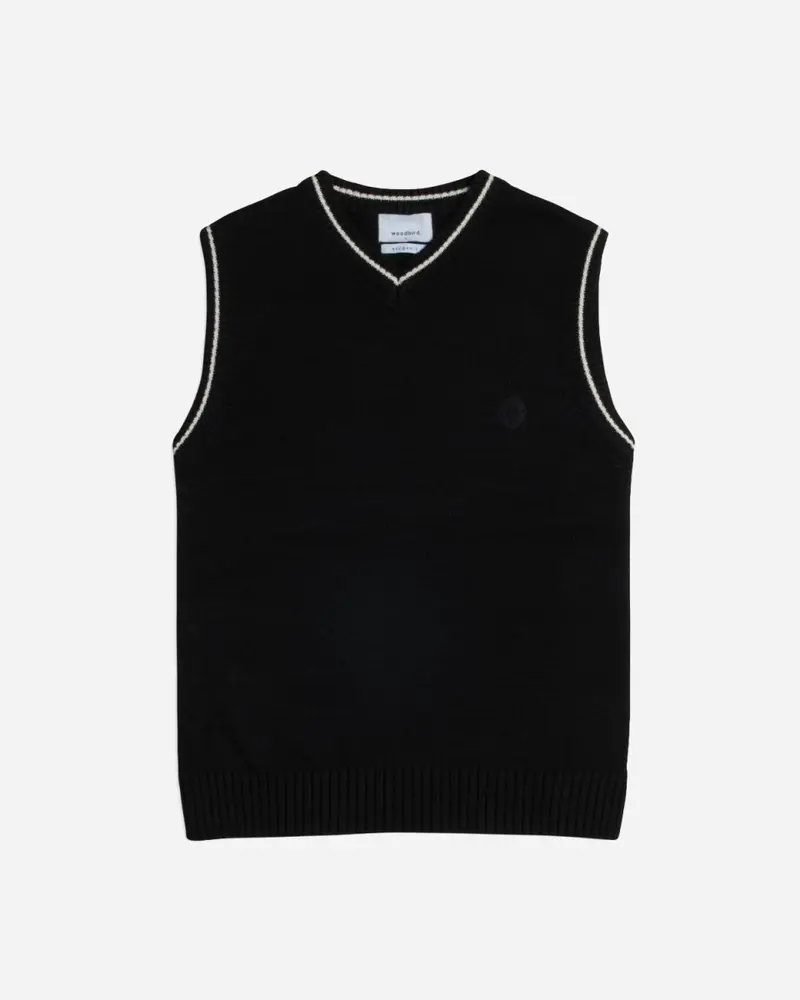 Karl Knit Vest - Black