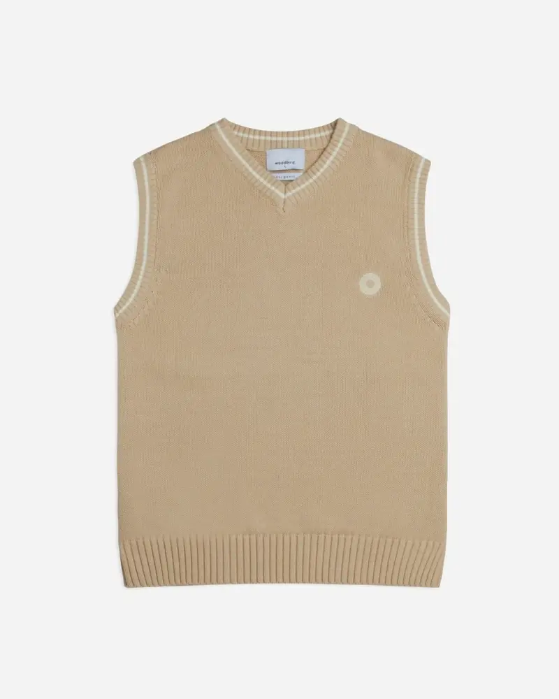 Karl Knit Vest - Ecru