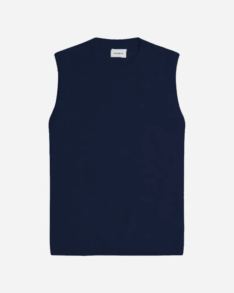 Karl Wool Vest - Navy