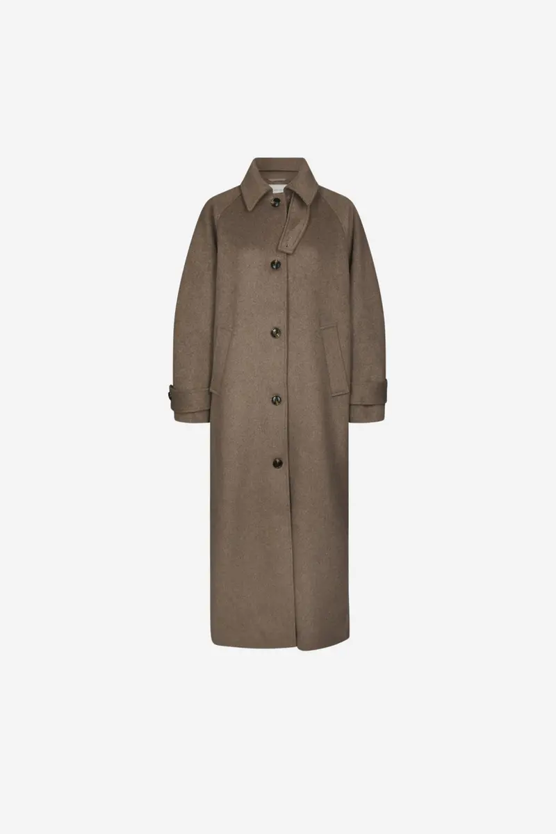 Keaton Wool Coat Taupe