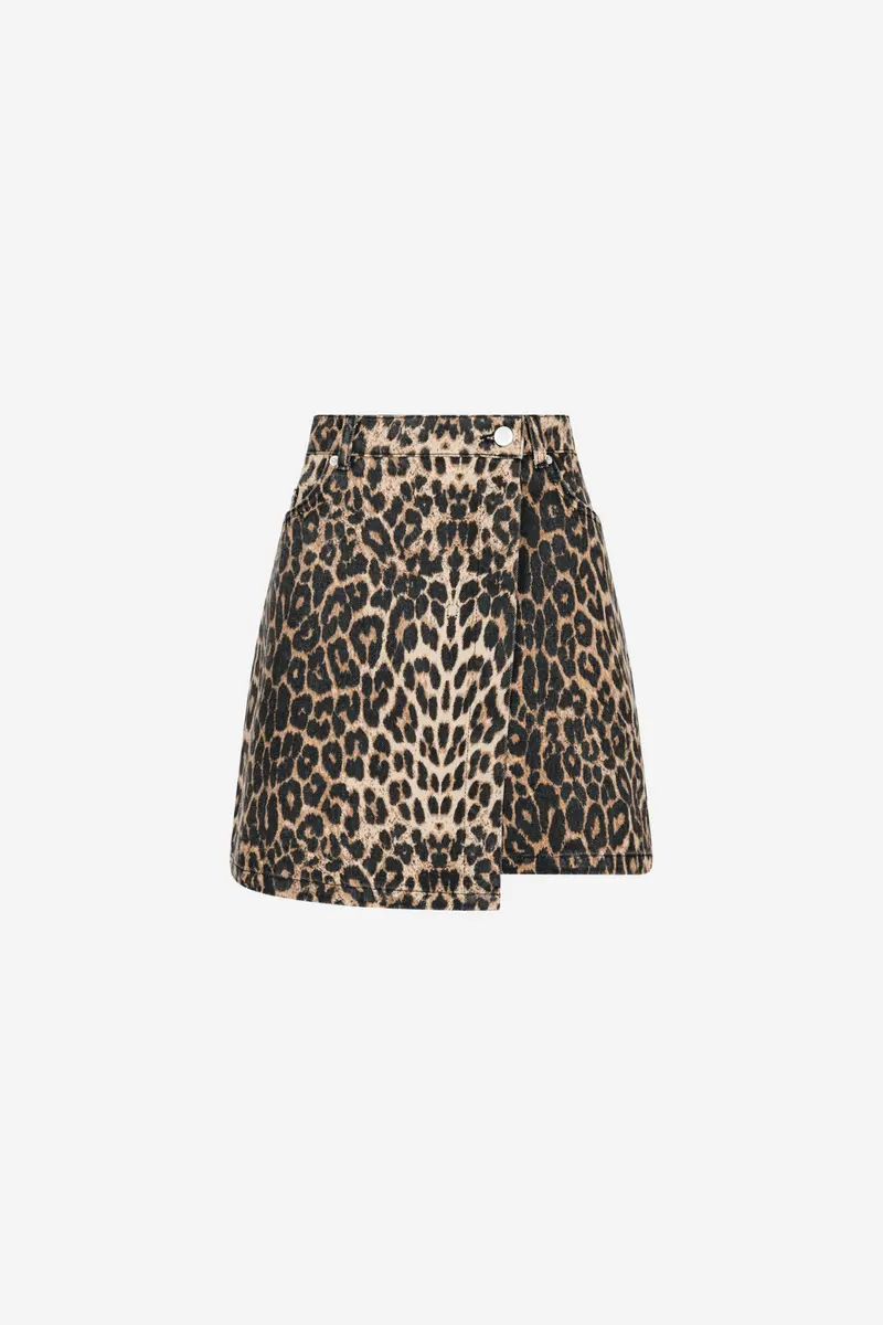 Kendra Leopard Skirt