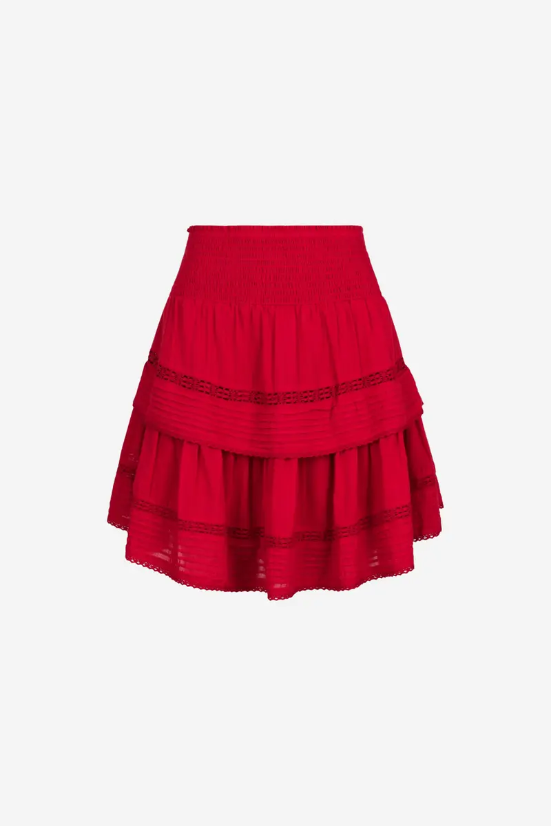 Kenia S Voile Skirt Red