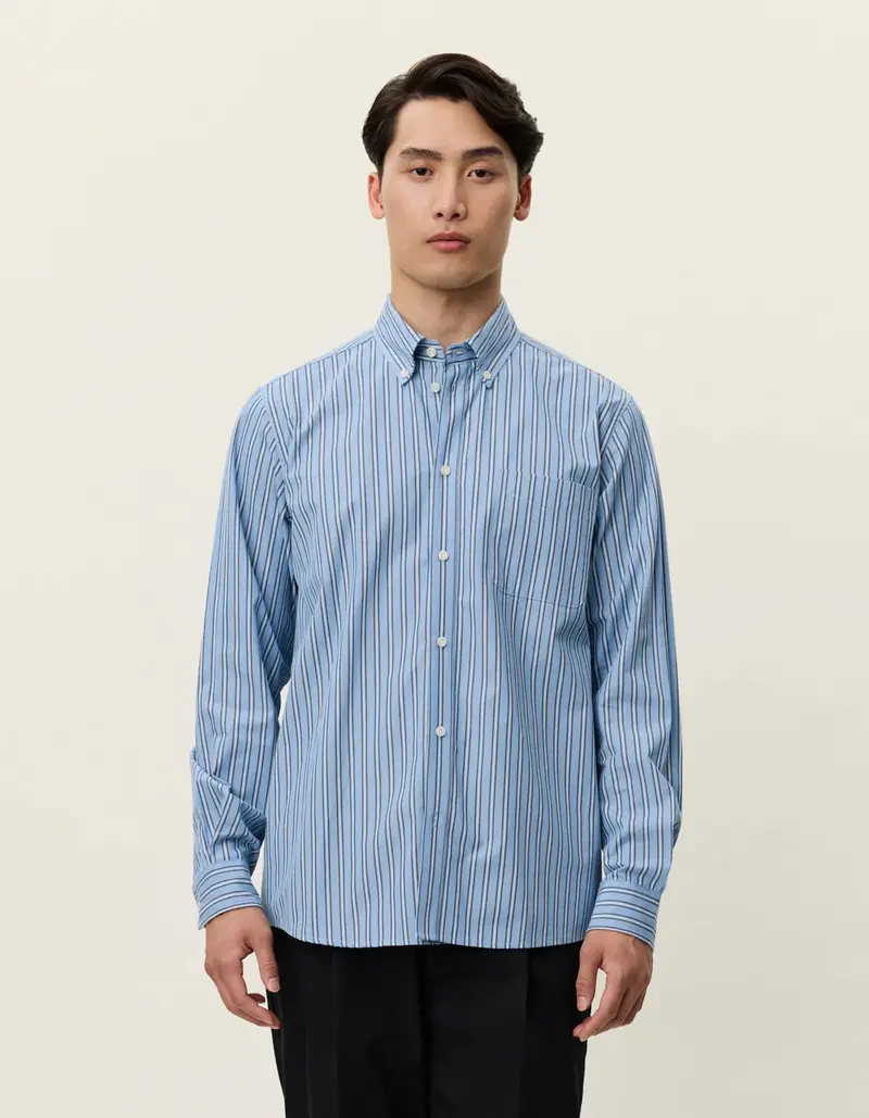 Kent Stripe Poplin Shirt