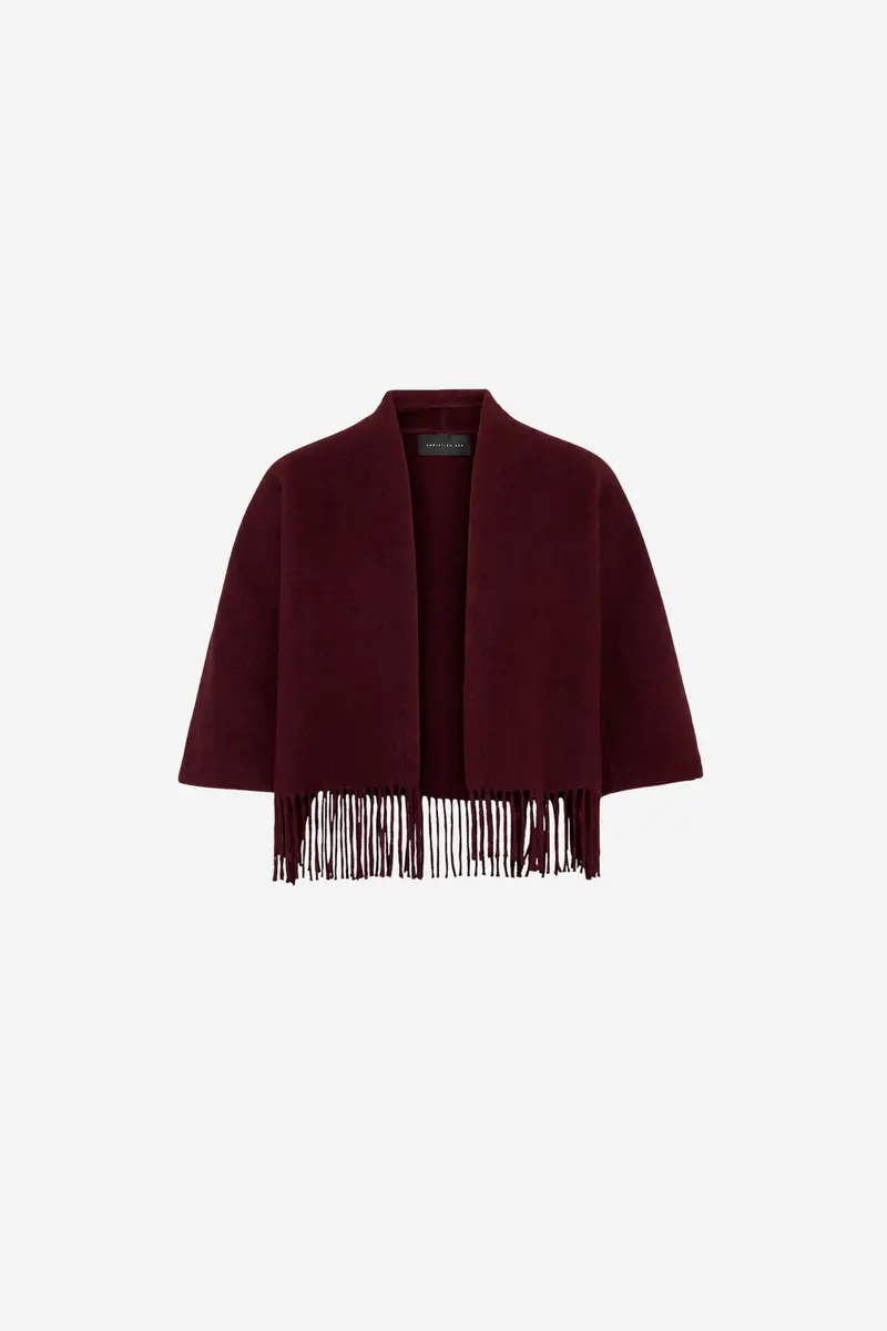 Keyla Lambswool Jacket Burgundy