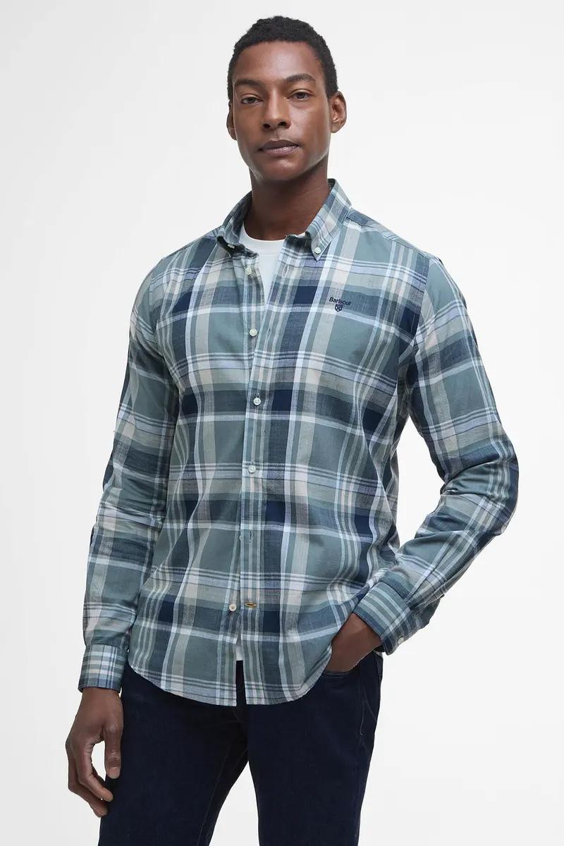 Kidd Tailored Long-Sleeved Shirt Vintage Teal