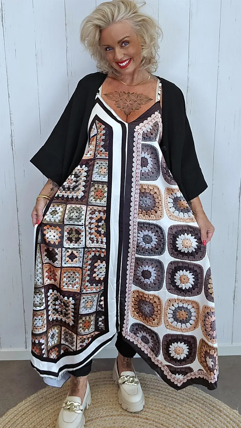 Kimberly kjole med print