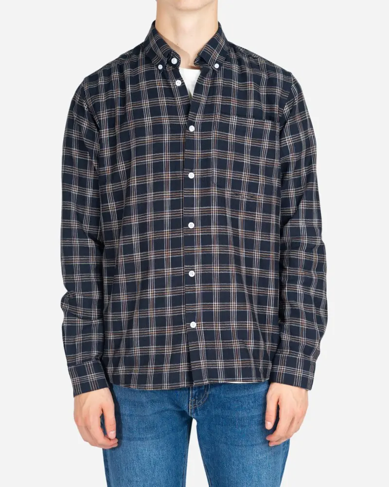 Klarxo Check Shirt - Navy