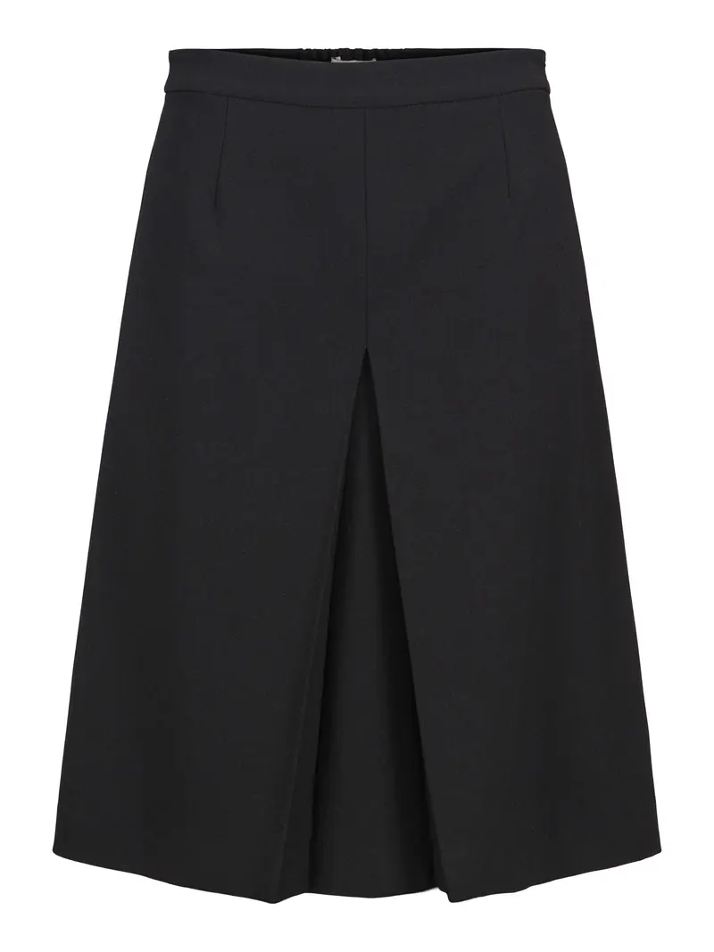 Kneelong A-shape skirt Black