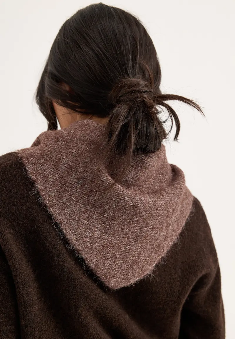 Knitted Big Triangle Shawl