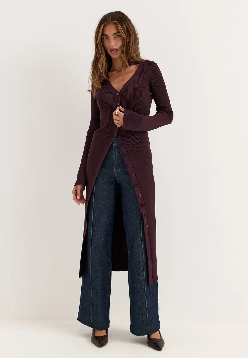 Knitted Cardigan Dress