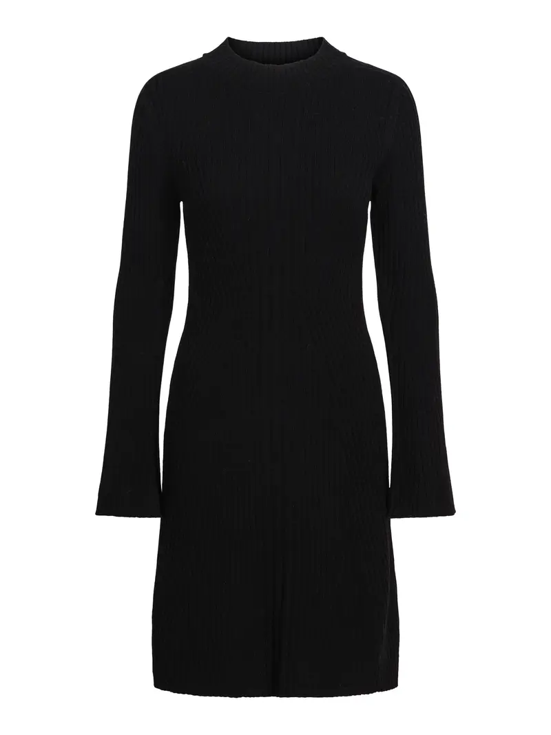 Knitted fashion dress Black