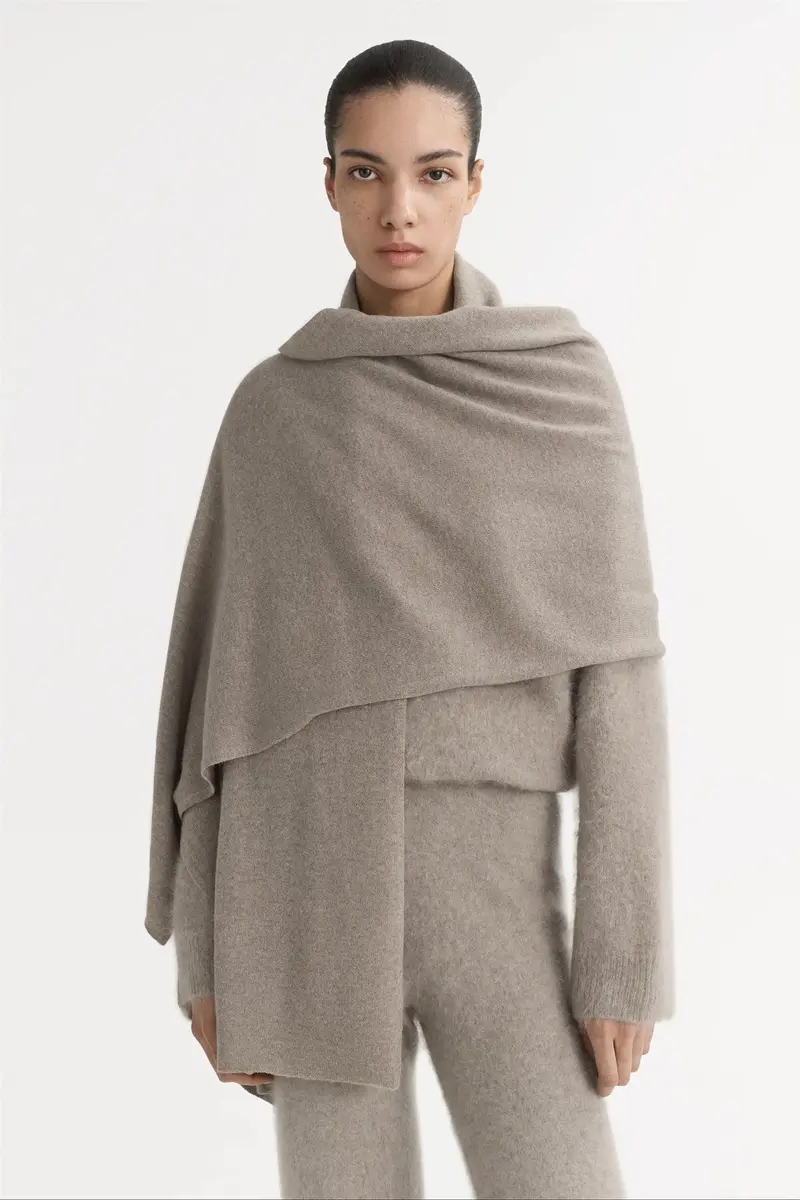 Knitted Scarf Greige
