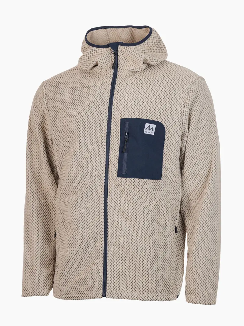 Kollen fleecejakke herre Beige/Blå