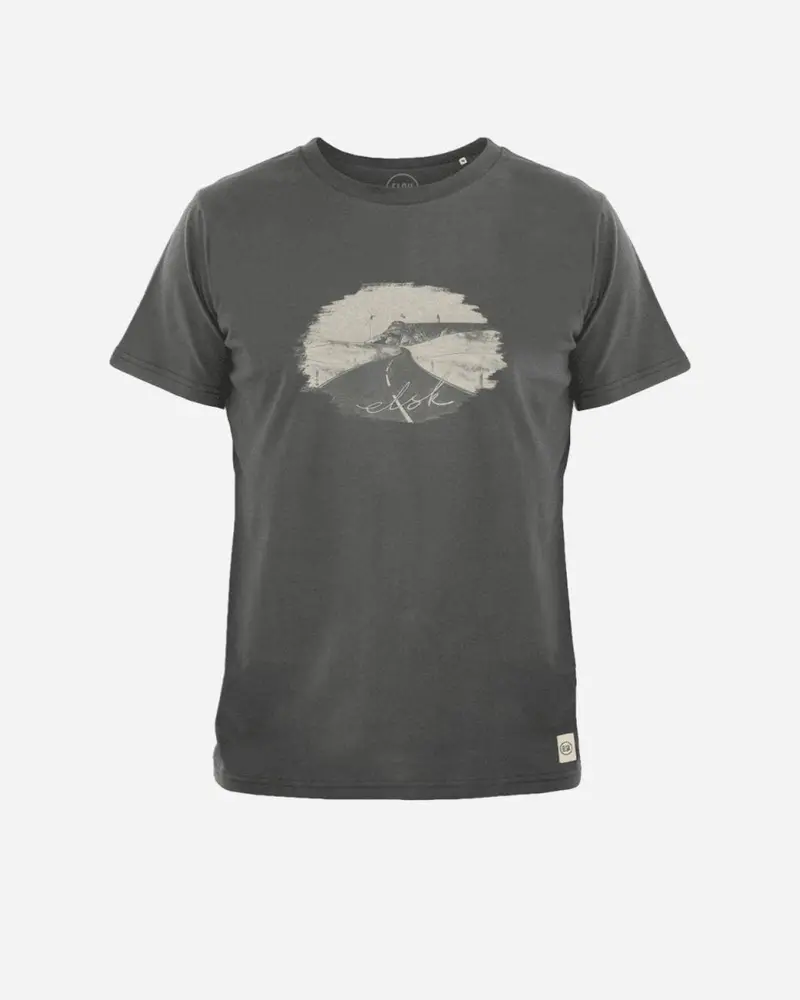 Kystvej Brushed Tee - Men - Dark Shadow