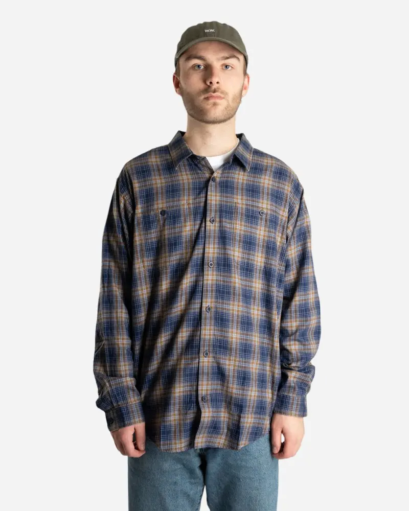 L/S Pima Cotton Shirt - Brew New Navy