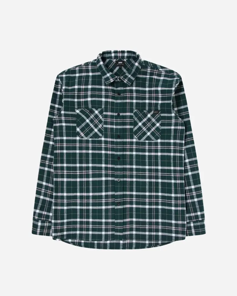 Labour Shirt LS - Pine/Pink Washed