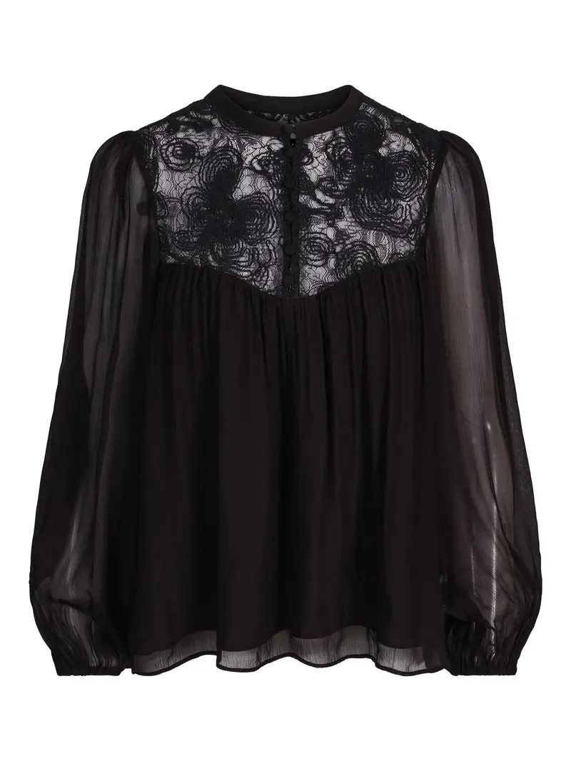 Lace blouse Black