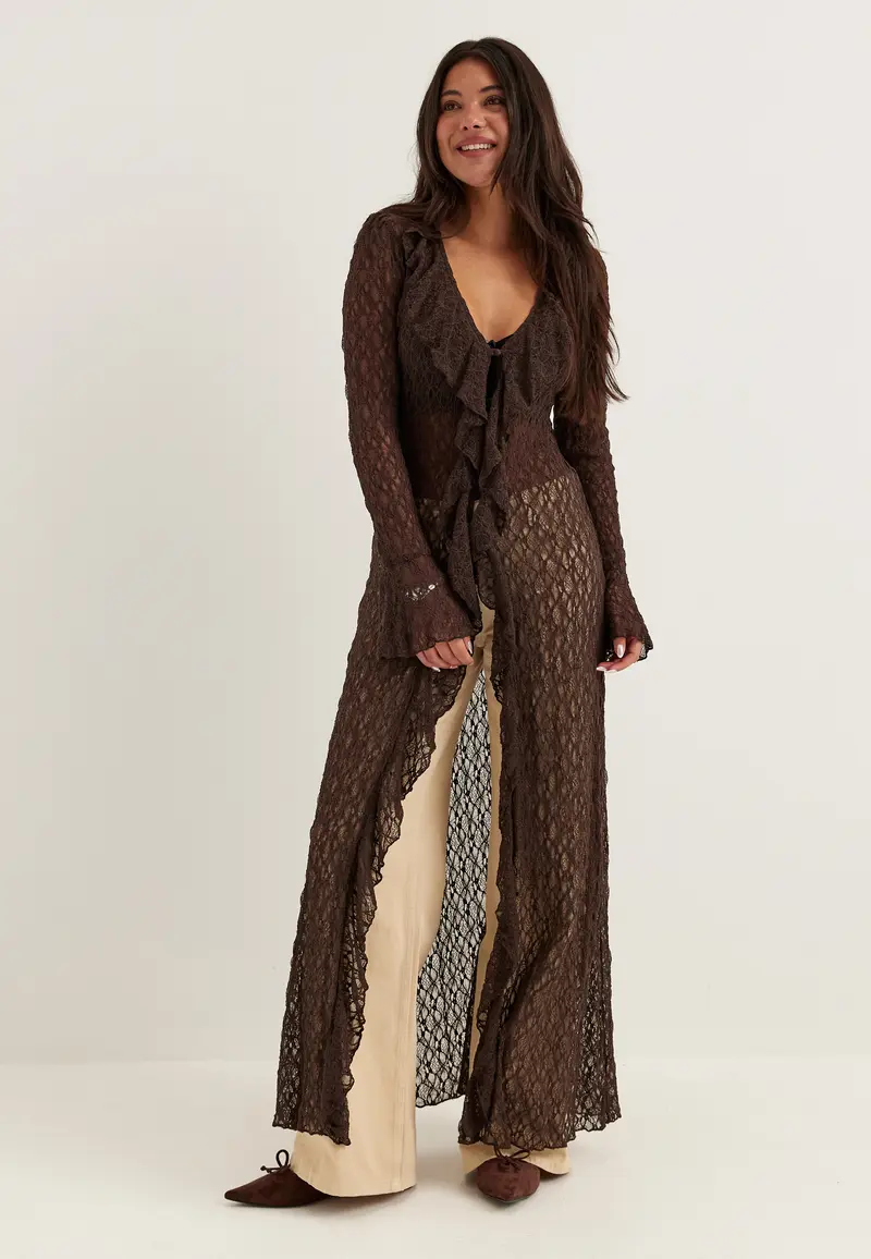 Lace Cardigan Dress
