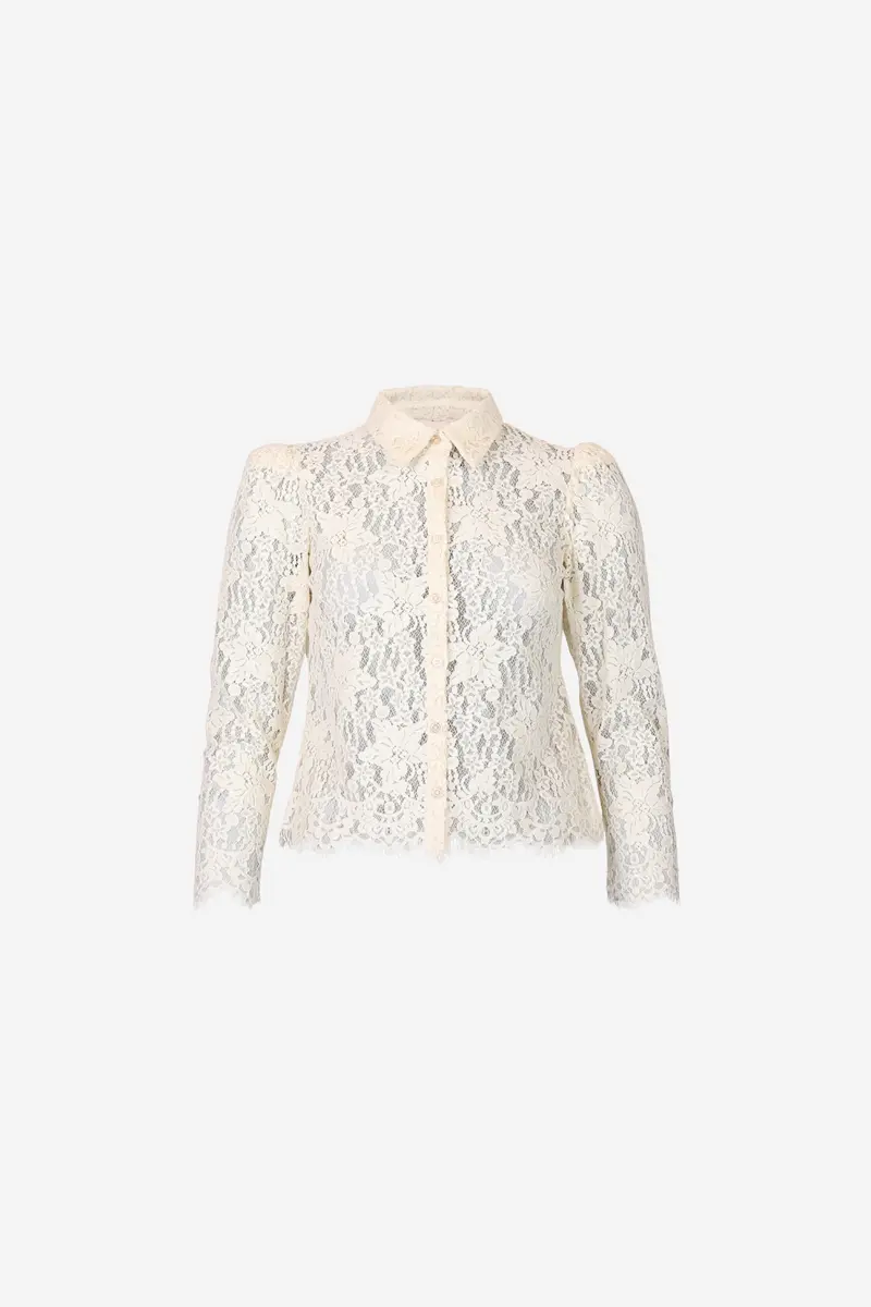 Lace Shirt Vintage White