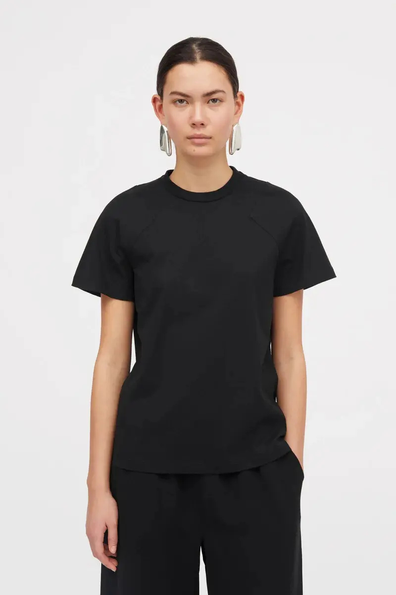 LAIA COTTON T-SHIRT BLACK