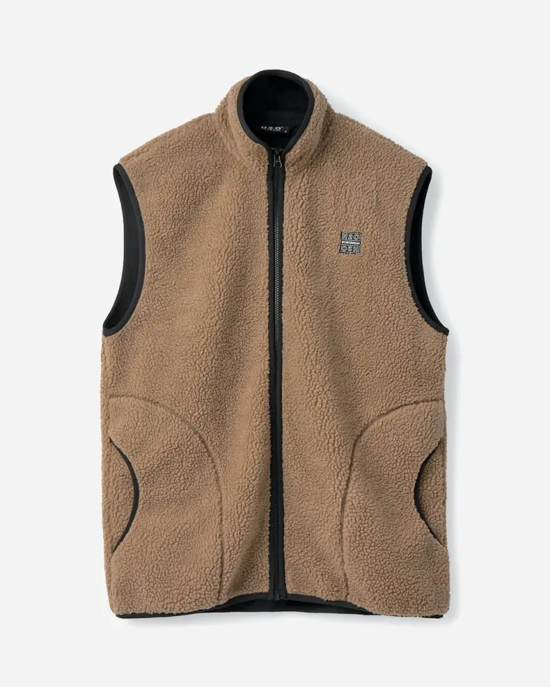 Langli Pile Waist Coat - Oak