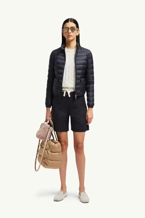 Lans Packable Short Down Jacket Night Blue