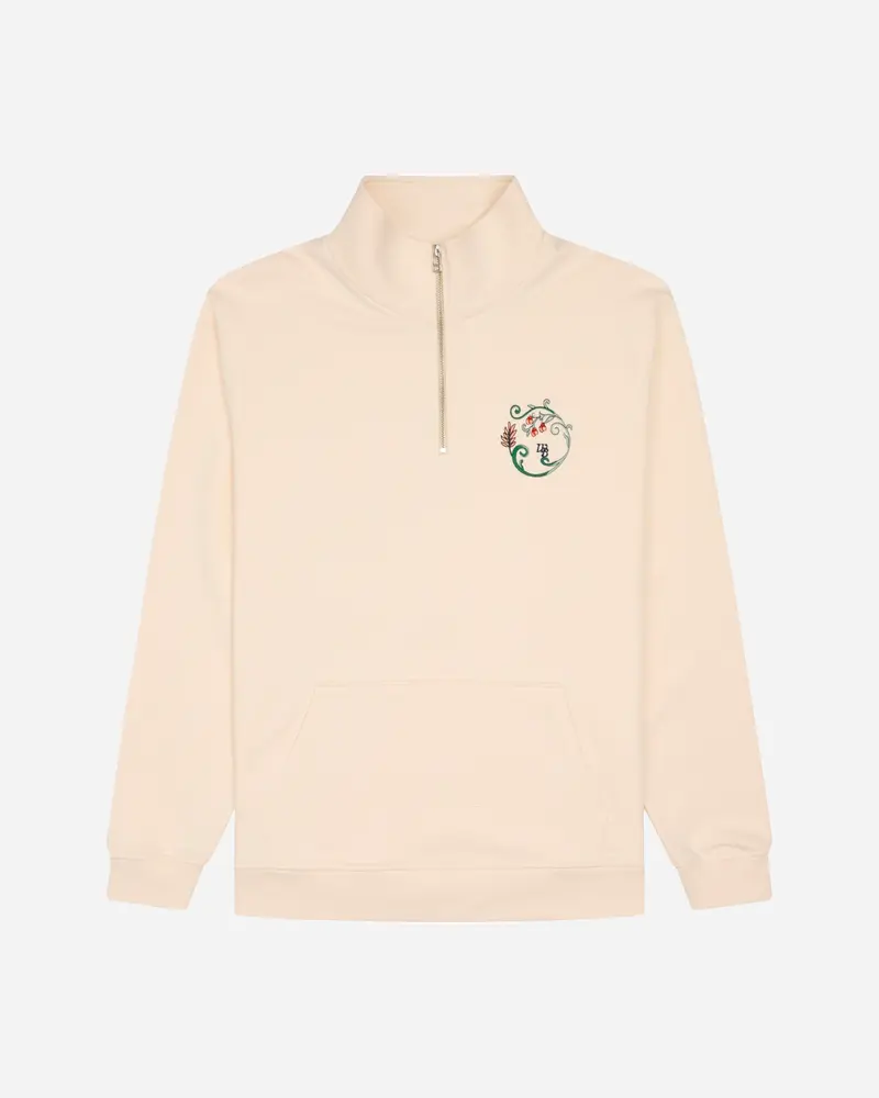 Lass Curl Half-zip - Off White
