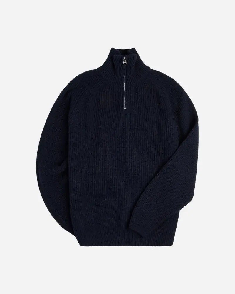 Lass Knit Half-Zip - Navy