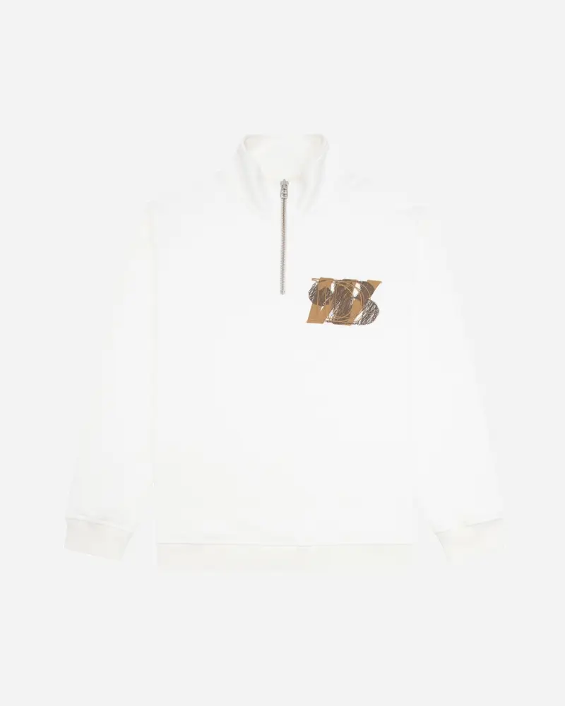 Lass Scription Half-Zip - Off White