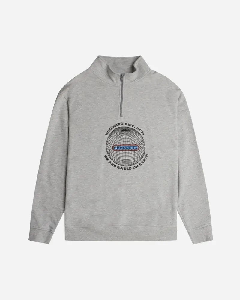 Lass World Half-Zip - Grey Melange