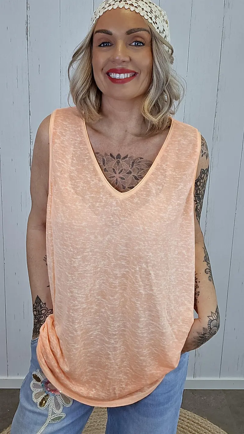 Laura singlet basic orange