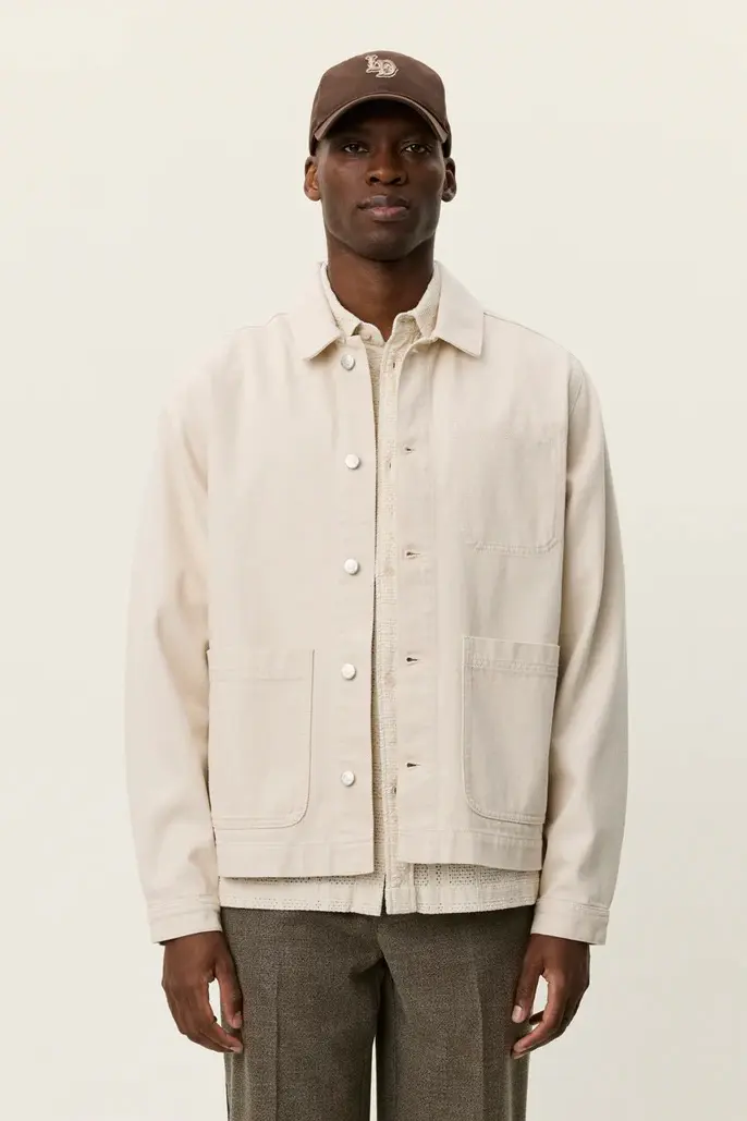 Layton Denim Overshirt Ivory