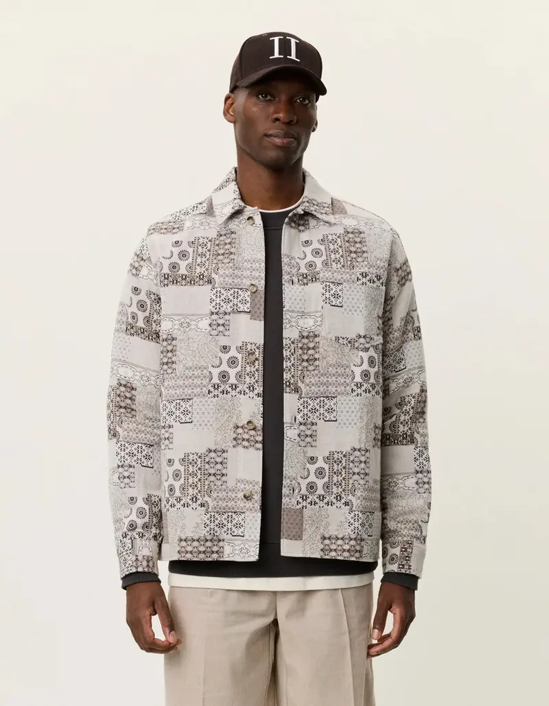 Layton Patchwork Jacquard Overshirt