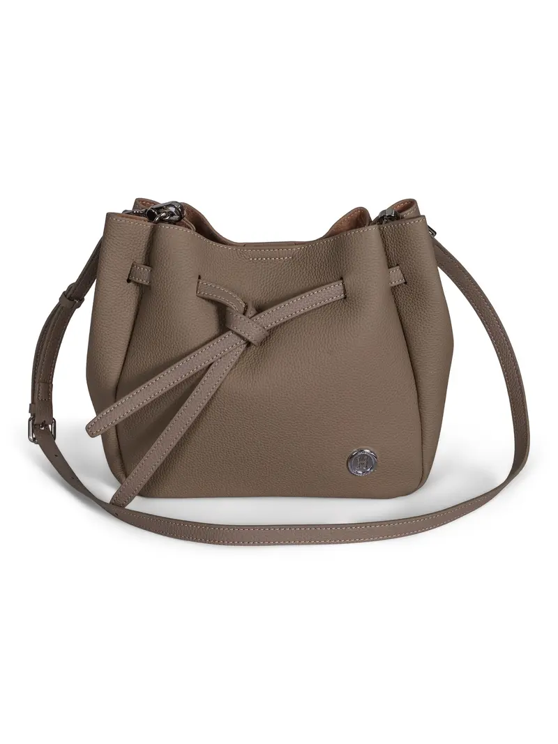 Leather bucket bag Sand