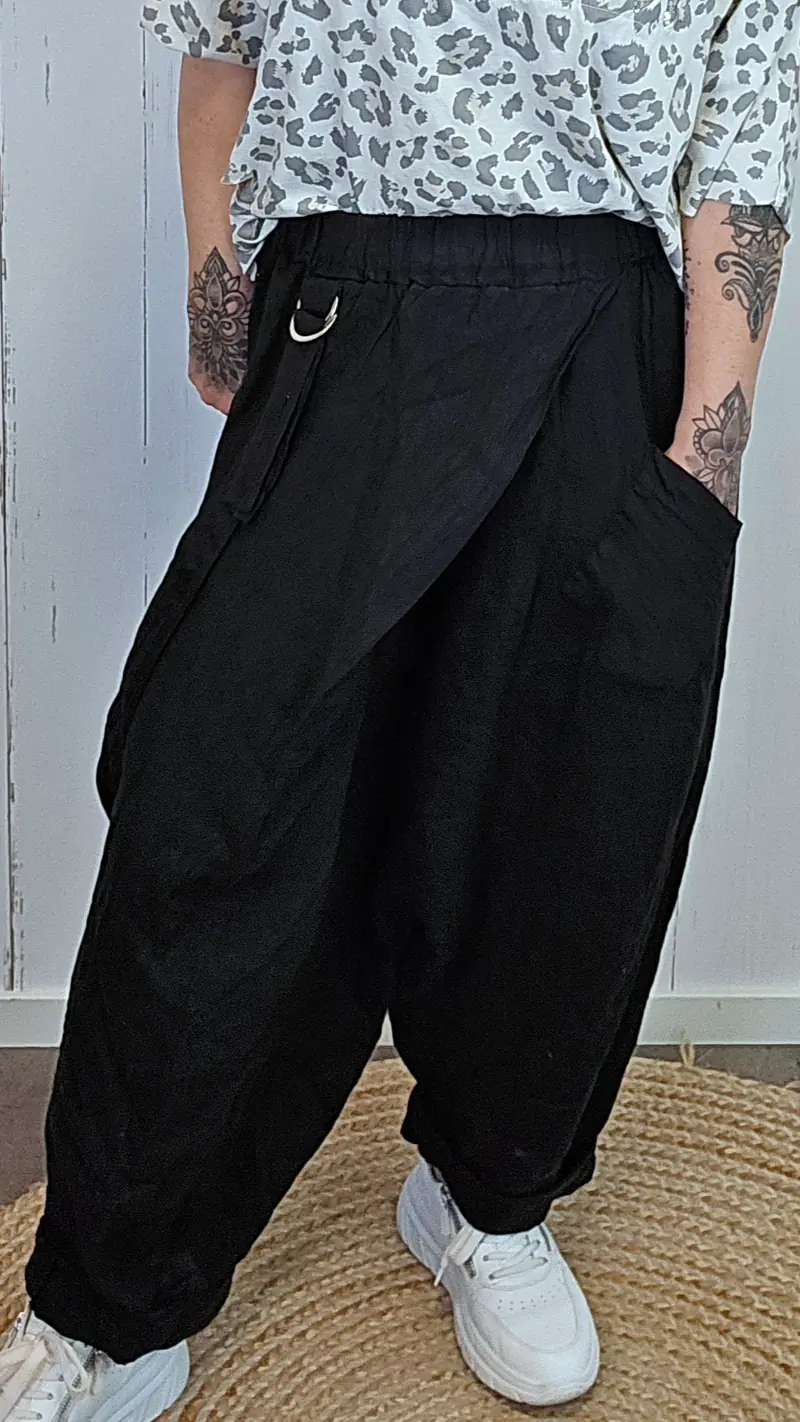 Leia harem linbukse svart