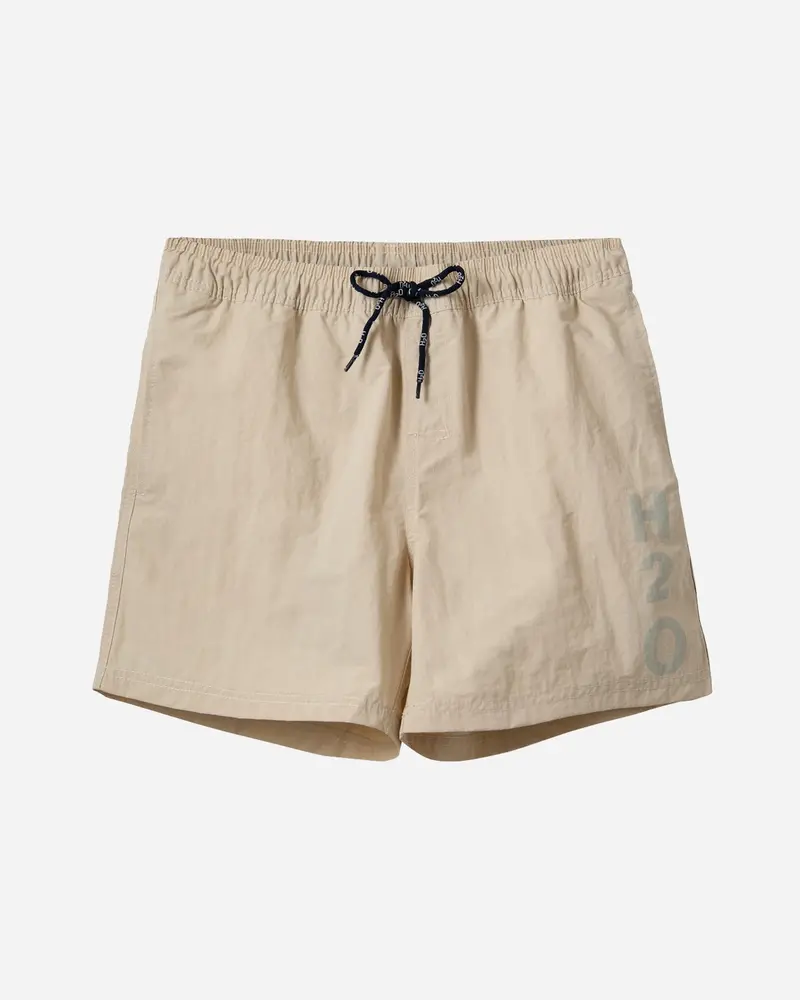 Leisure Logo Swim Shorts - Beige