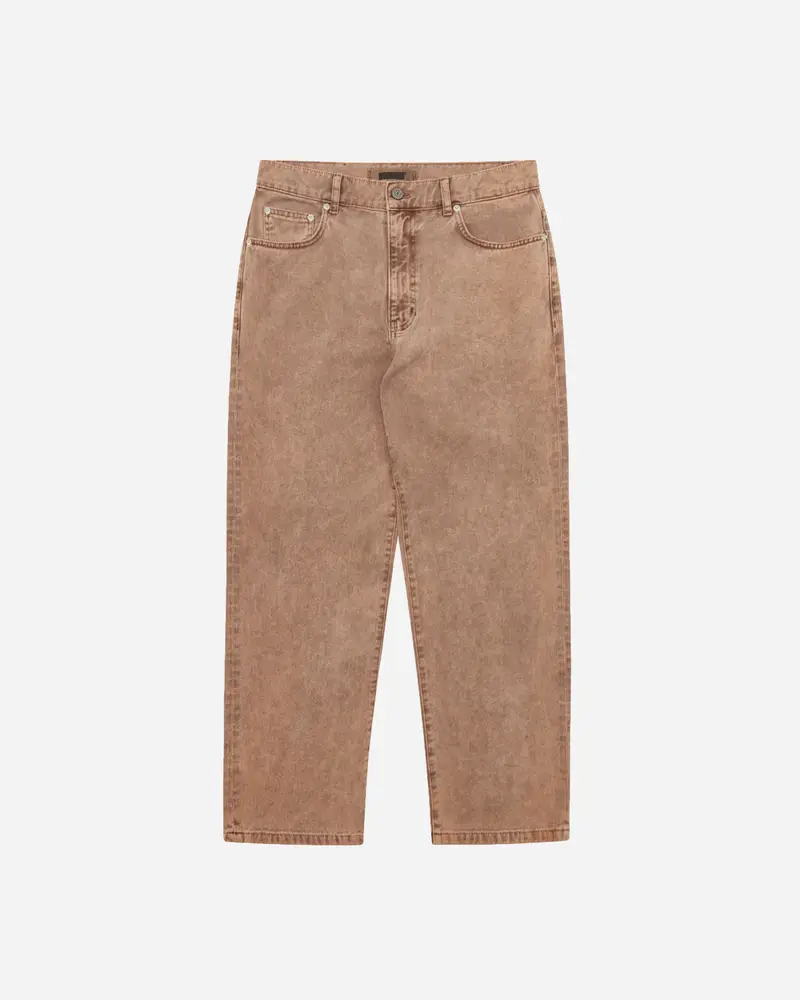 Leroy Colour Denim - Burnt Red