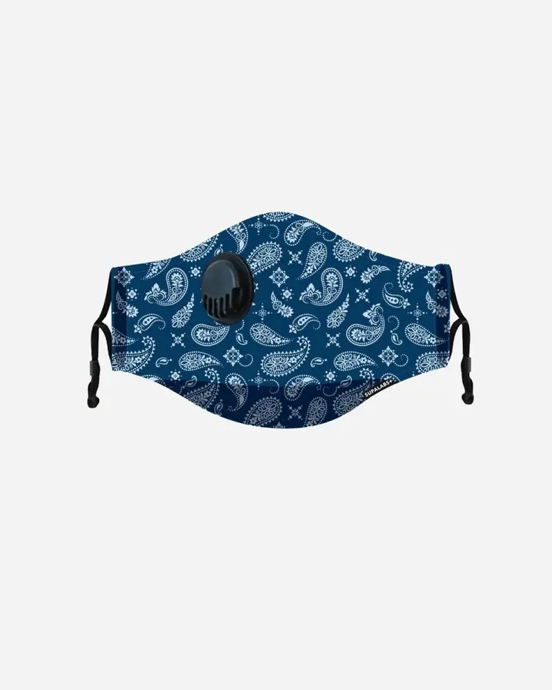 Li Adult Hero Mask - Blue Paisley