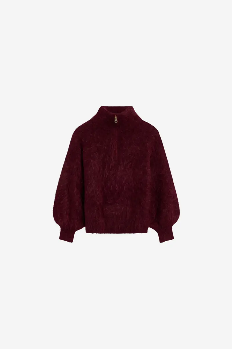 Li Chunky Sweater Oxblood