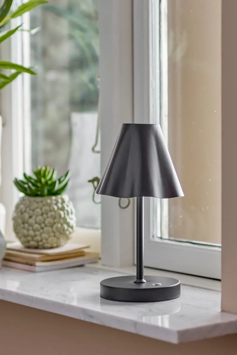 Lianna Portable Lamp Black - Rechargeable