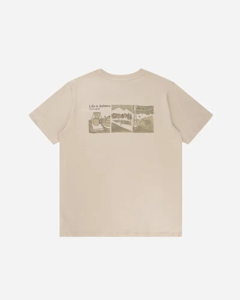 Life in Balance T-shirt - Natural White