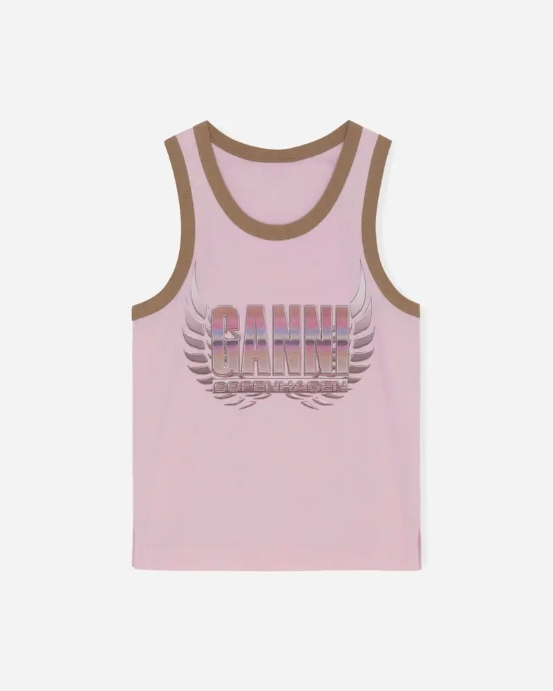 Light Cotton Jersey Tank Top - Winsome Orchid