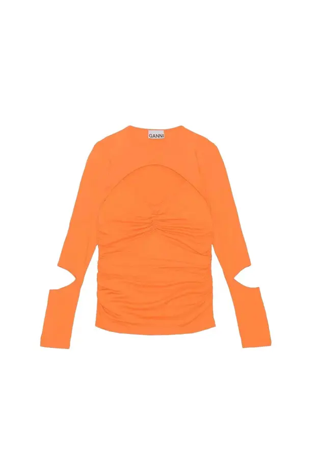 Light Stretch Jersey Cutout Blouse