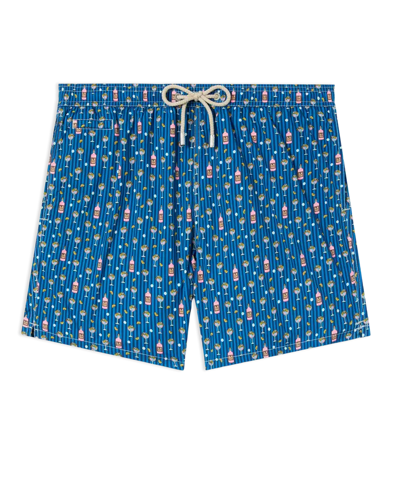 Lighting Micro Swim Shorts – Navy Cocktail Print