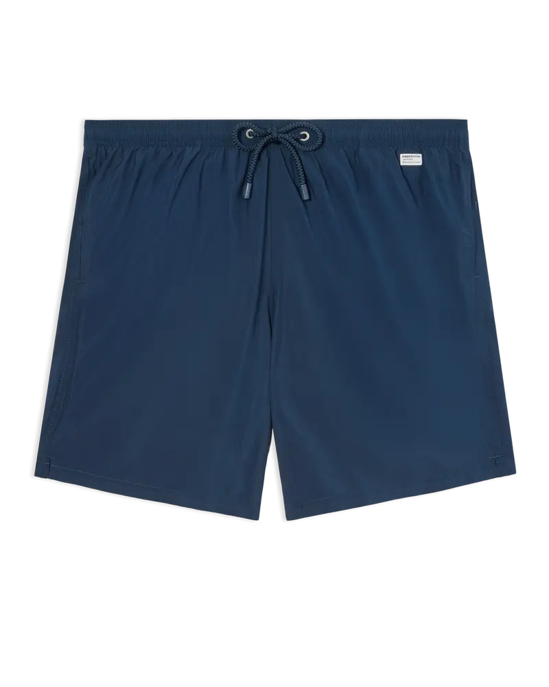 Lighting Pantone swim shorts in solid dark blue | Special Edition
